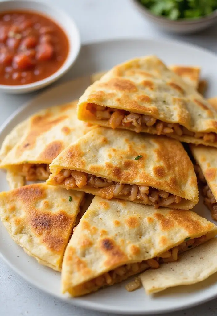 27 Pork and Rice Recipes for Simple Weeknight Meals - 27. Pork and Rice Quesadillas