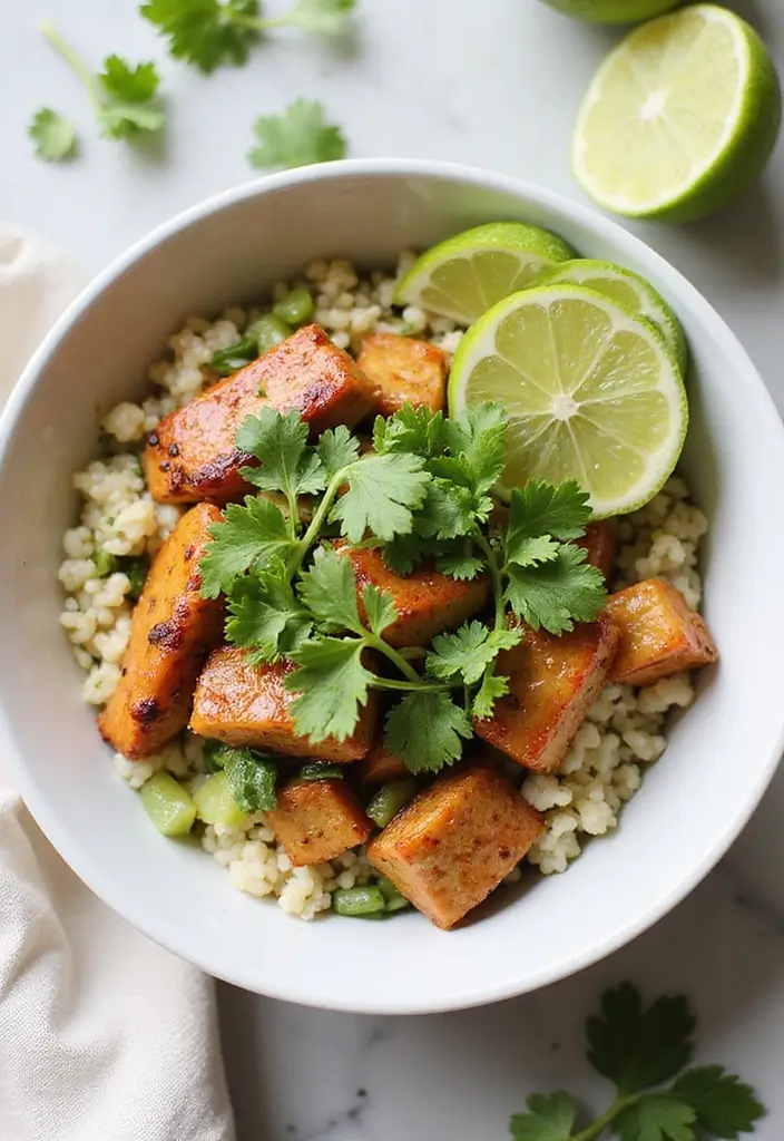 27 Pork and Rice Recipes for Simple Weeknight Meals - 7. Cilantro Lime Pork and Rice Bowl