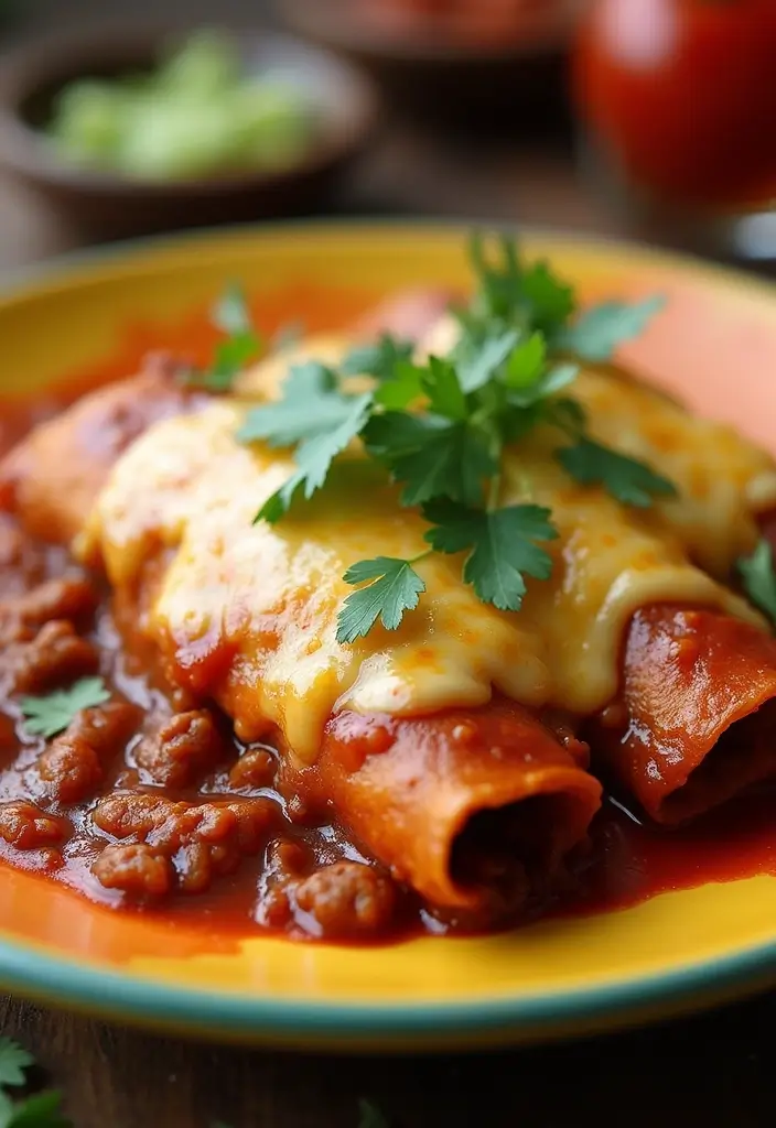 27 Spicy Beef Recipes That Bring the Heat - 14. Spicy Beef Enchiladas