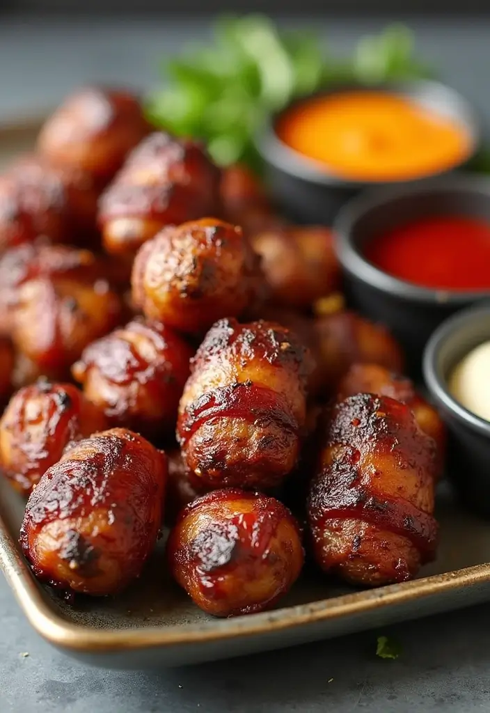 27 Steak Appetizer Recipes That Impress Instantly - 10. Bacon-Wrapped Steak Bites