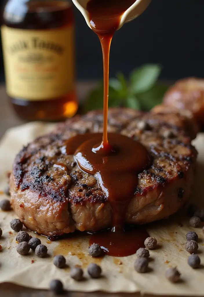 27 Steak Sauce Recipes That Elevate Every Cut - 4. Whiskey Peppercorn Sauce