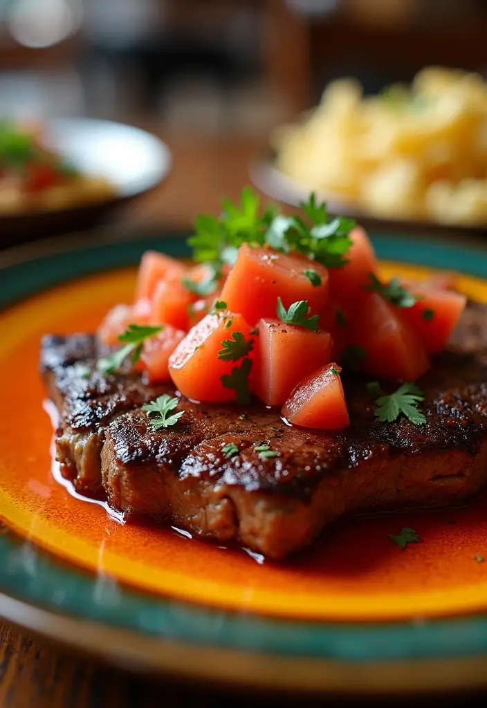 28 Air Fryer Steak Recipes for Easy Gourmet Meals - 24. Air Fryer Steak with Tomato Salsa