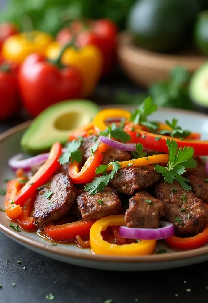 28 Air Fryer Steak Recipes for Easy Gourmet Meals - 4. Air Fryer Steak Fajitas