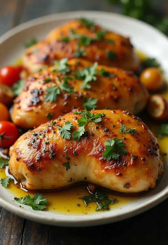 28 Baked Chicken Recipes That Stay Juicy and Flavorful - 18. Herb-Glazed Baked Chicken
