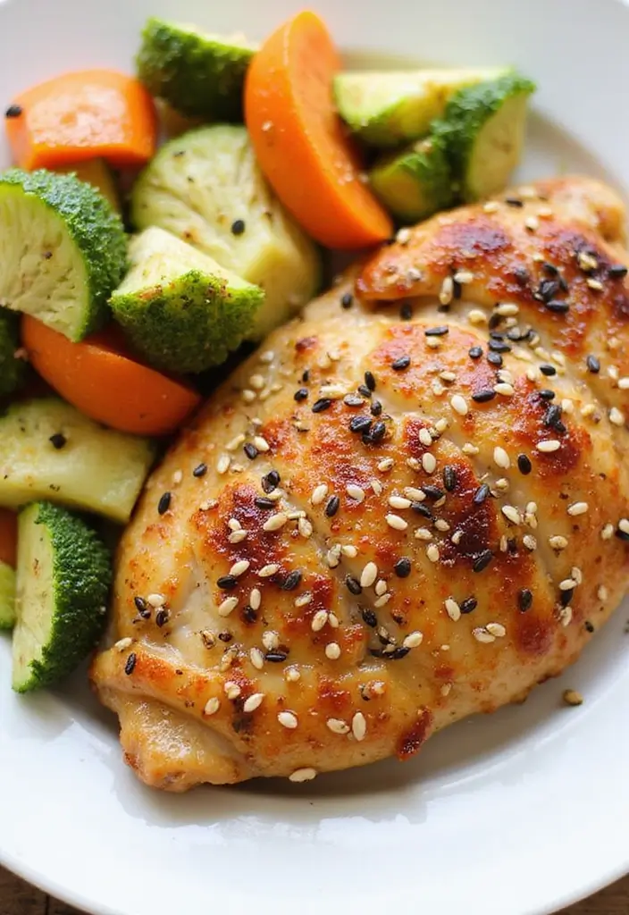 28 Baked Chicken Recipes That Stay Juicy and Flavorful - 21. Sesame Ginger Baked Chicken