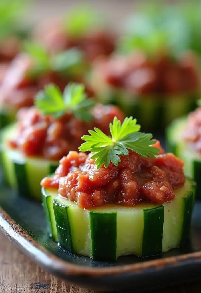 28 Beef Appetizer Recipes That Impress Every Guest - 13. Beef Cucumber Bites