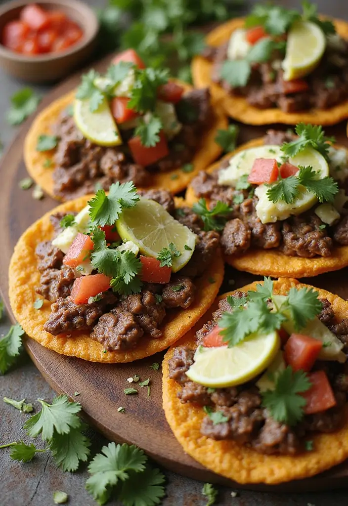 28 Beef Appetizer Recipes That Impress Every Guest - 26. Beef Tostadas