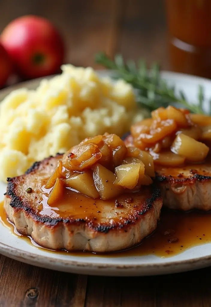 28 Budget-Friendly Meat Recipes That Feed the Family - 14. Pork Chops with Apples and Onions