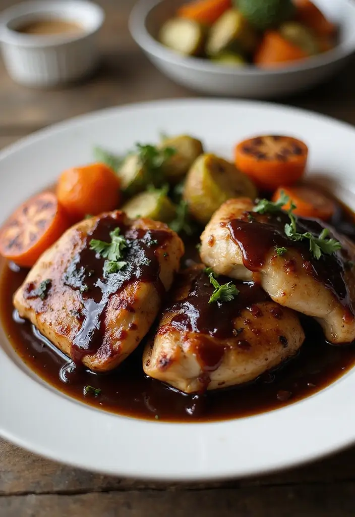 28 Budget-Friendly Meat Recipes That Feed the Family - 18. Balsamic Glazed Chicken Thighs