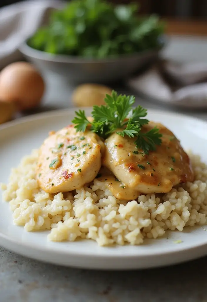 28 Budget-Friendly Meat Recipes That Feed the Family - 19. Creamy Garlic Chicken