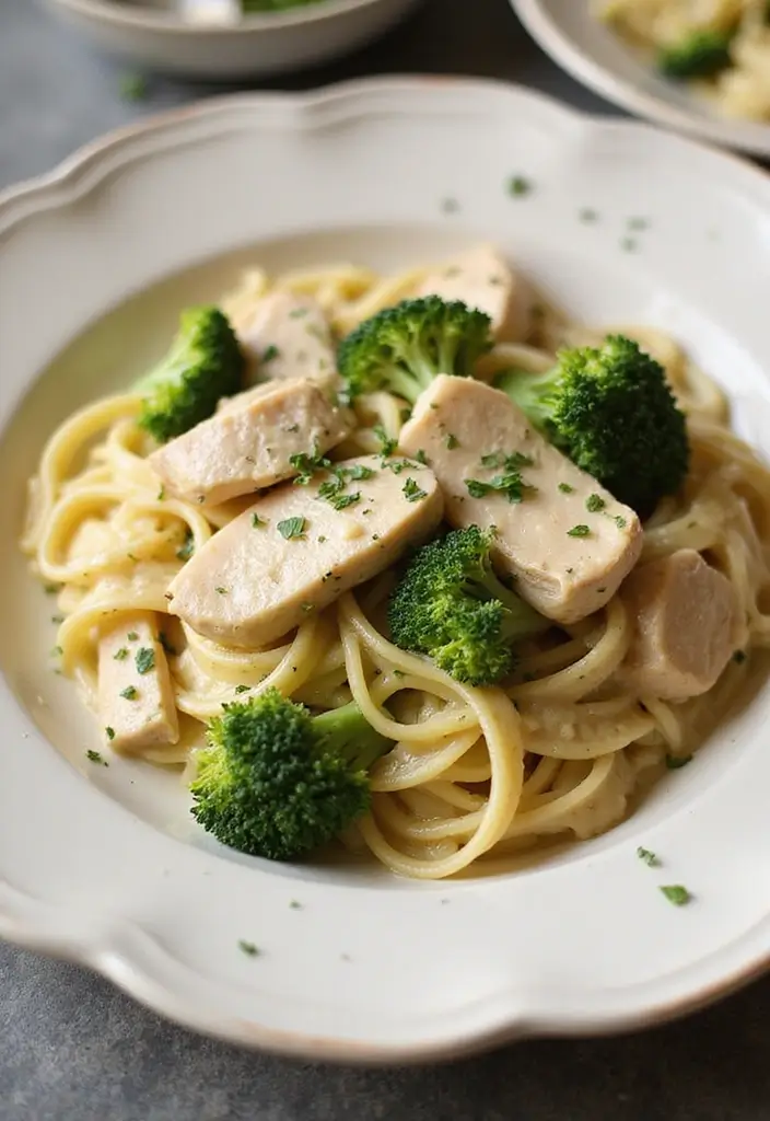 28 Chicken Meal Prep Recipes for the Whole Week - 16. Chicken and Broccoli Alfredo