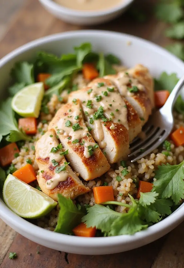 28 Chicken Meal Prep Recipes for the Whole Week - 19. Chicken Shawarma Bowls