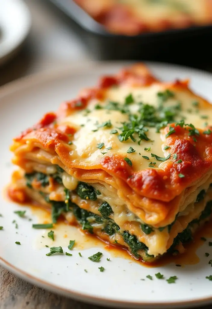 28 Chicken Meal Prep Recipes for the Whole Week - 21. Chicken and Spinach Lasagna