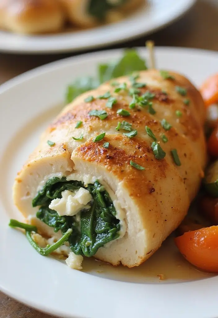 28 Chicken Meal Prep Recipes for the Whole Week - 3. Spinach and Feta Stuffed Chicken