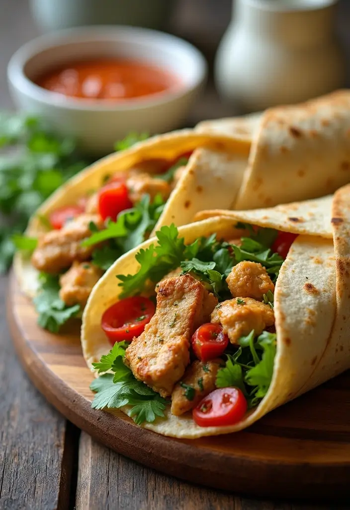28 Chicken Meal Prep Recipes for the Whole Week - 6. Mediterranean Chicken Wraps