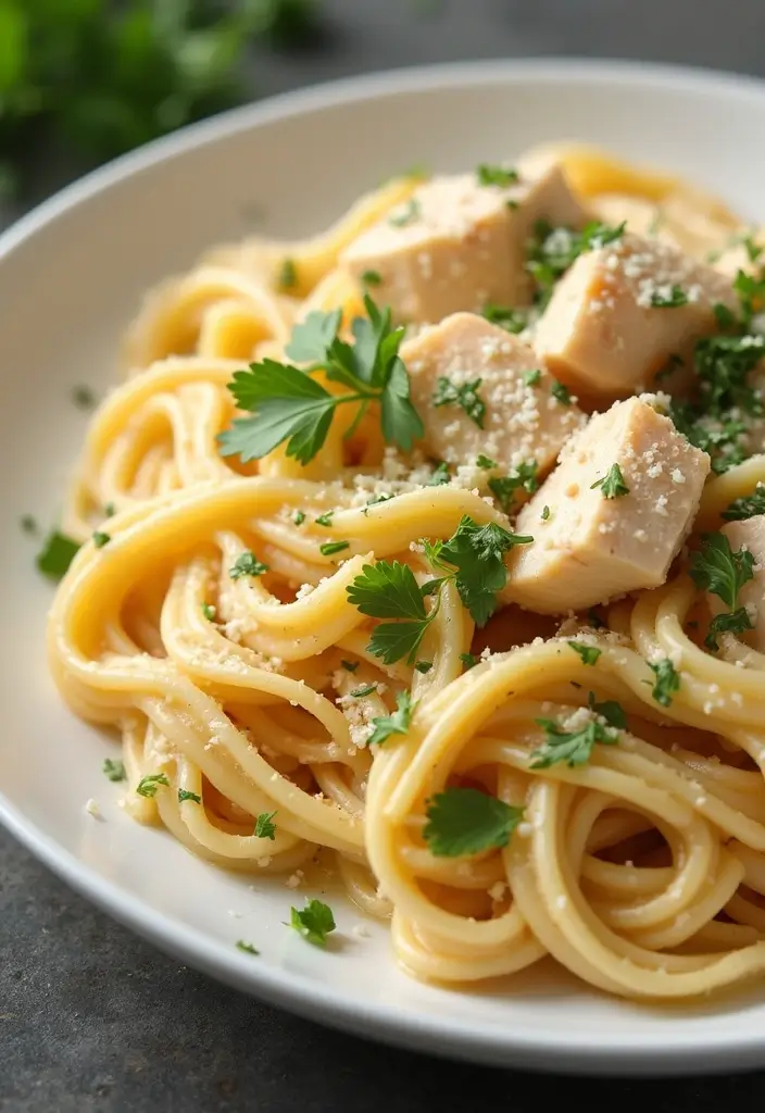 28 Chicken Meal Prep Recipes for the Whole Week - 8. Creamy Chicken Pasta