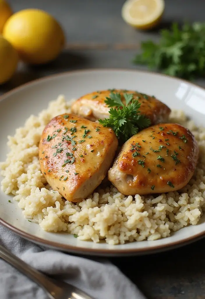 28 Chicken Rice Recipes for Simple Weeknight Meals - 1. One-Pan Lemon Herb Chicken and Rice