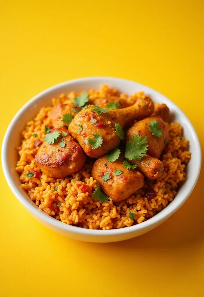 28 Chicken Rice Recipes for Simple Weeknight Meals - 21. Jollof Chicken and Rice