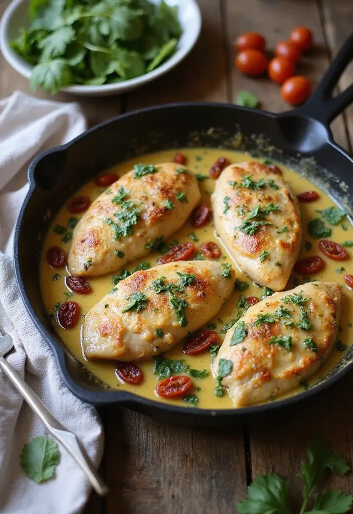28 Chicken Skillet Recipes for Quick Family Meals - 1. Creamy Tuscan Chicken Skillet