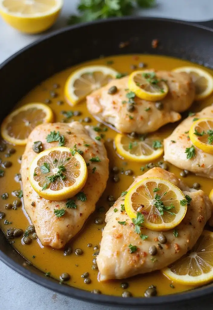 28 Chicken Skillet Recipes for Quick Family Meals - 20. Chicken Piccata Skillet
