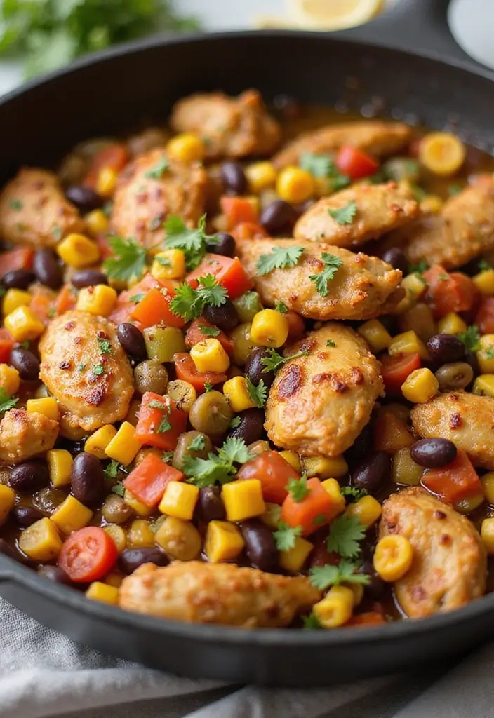 28 Chicken Skillet Recipes for Quick Family Meals - 23. Southwest Chicken Skillet