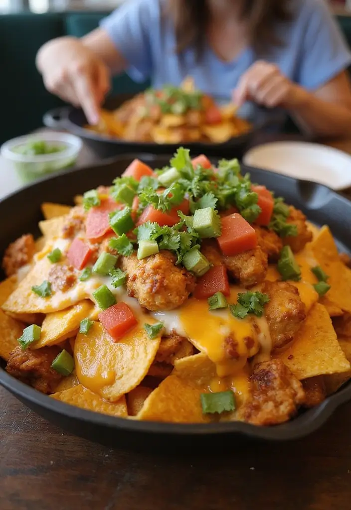 28 Chicken Skillet Recipes for Quick Family Meals - 28. Skillet Chicken Nachos