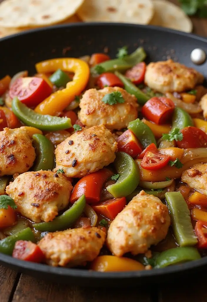 28 Chicken Skillet Recipes for Quick Family Meals - 5. Chicken Fajita Skillet