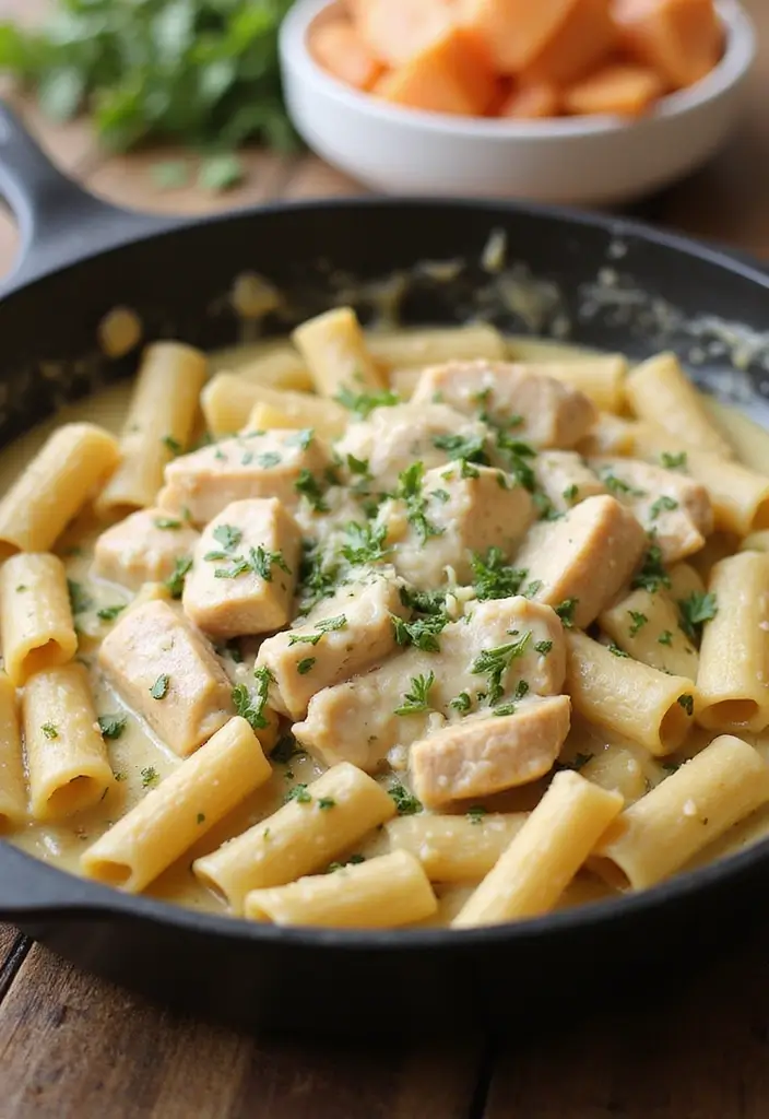 28 Chicken Skillet Recipes for Quick Family Meals - 7. One-Pan Chicken Alfredo
