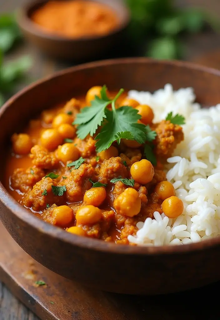 28 Easy Ground Pork Recipes to Try This Week - 20. Ground Pork and Chickpea Curry