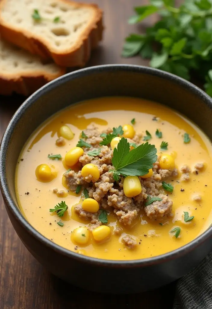 28 Easy Ground Pork Recipes to Try This Week - 24. Ground Pork and Sweet Corn Chowder