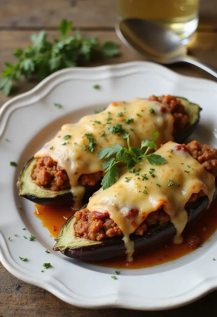 28 Easy Ground Pork Recipes to Try This Week - 28. Ground Pork Stuffed Eggplant