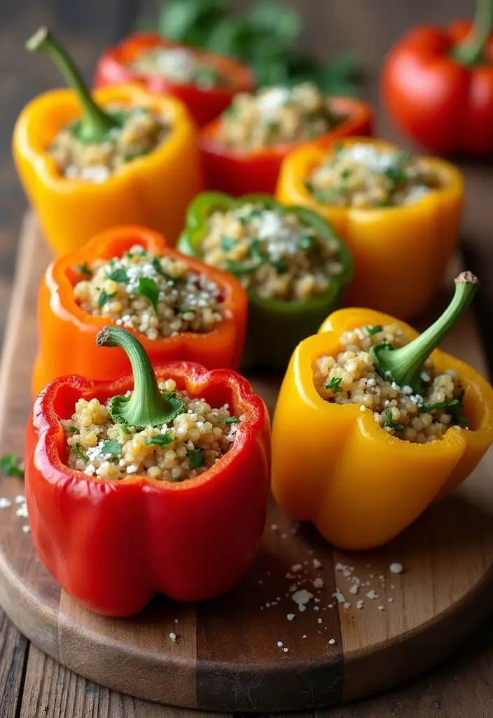 28 Easy Ground Pork Recipes to Try This Week - 6. Ground Pork and Quinoa Stuffed Peppers