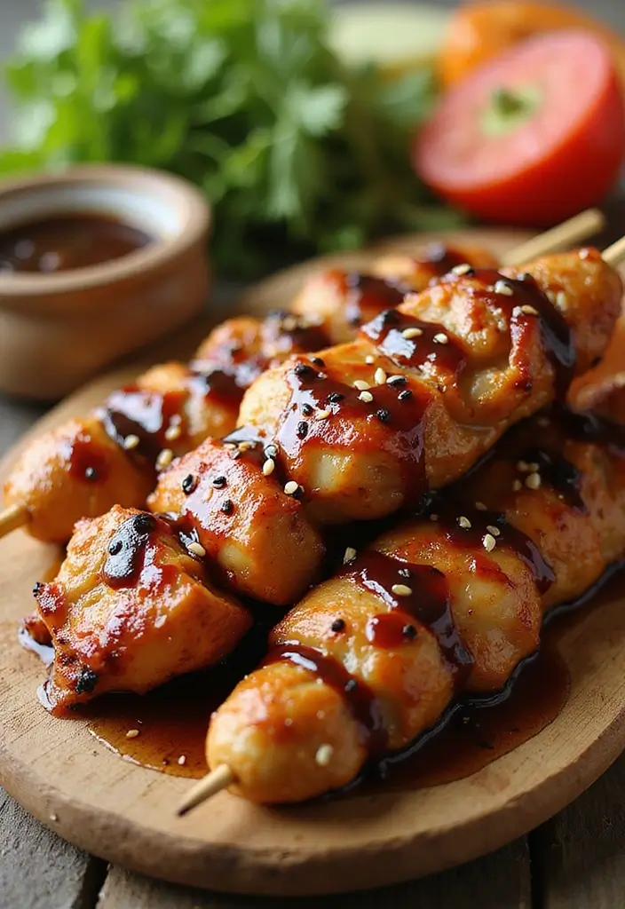 28 Easy Meat Dinner Recipes for Everyday Cooking - 22. Teriyaki Chicken Skewers