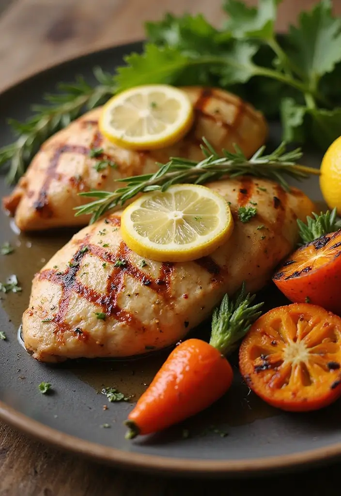 28 Easy Meat Dinner Recipes for Everyday Cooking - 26. Lemon Rosemary Grilled Chicken