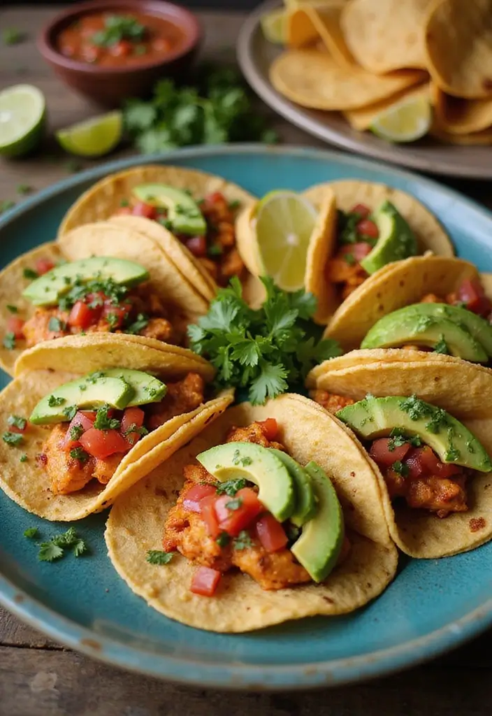 28 Easy Meat Dinner Recipes for Everyday Cooking - 4. Spicy Chicken Tacos