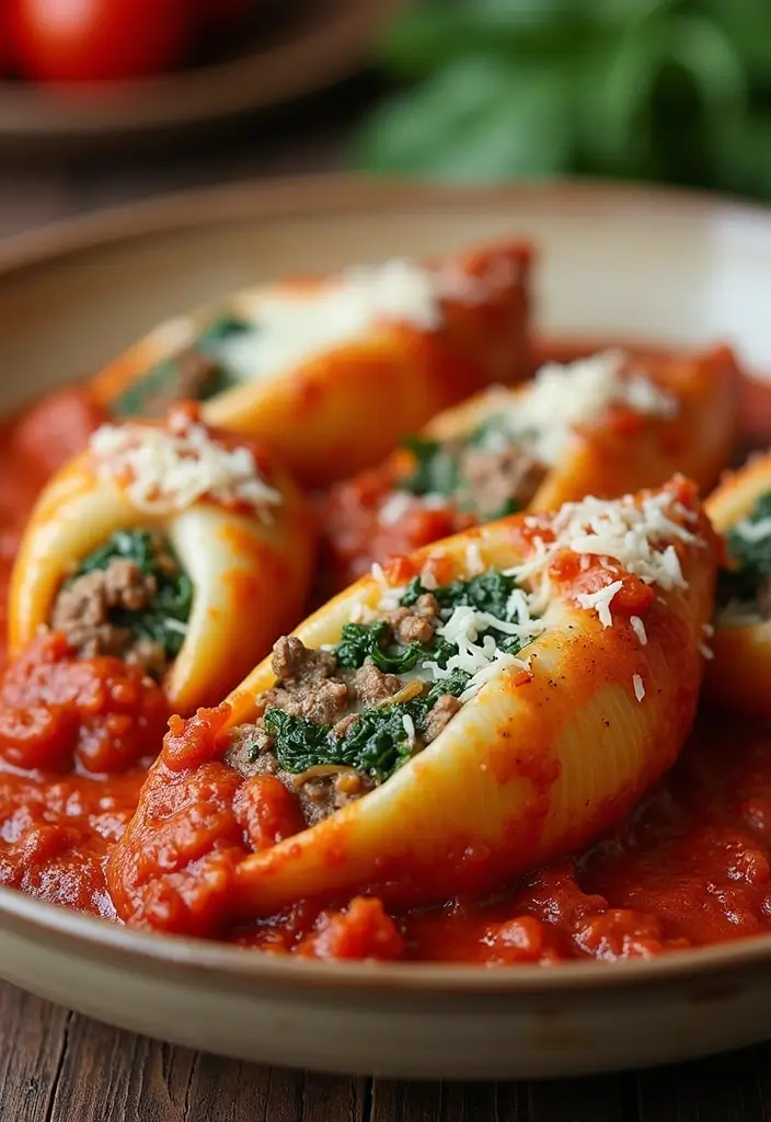 28 Healthy Beef Recipes That Don’t Compromise on Taste - 13. Beef and Spinach Stuffed Shells