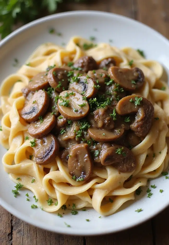 28 Healthy Beef Recipes That Don’t Compromise on Taste - 17. Beef and Mushroom Stroganoff