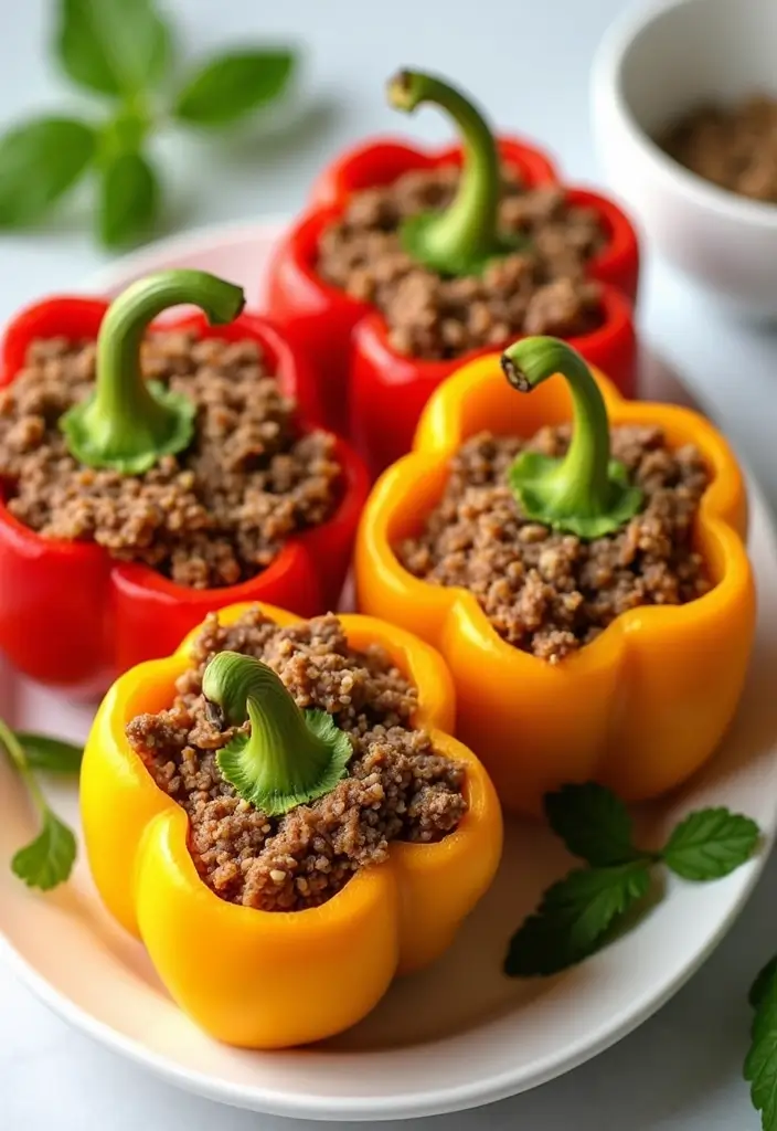 28 Healthy Beef Recipes That Don’t Compromise on Taste - 2. Beef and Quinoa Stuffed Bell Peppers