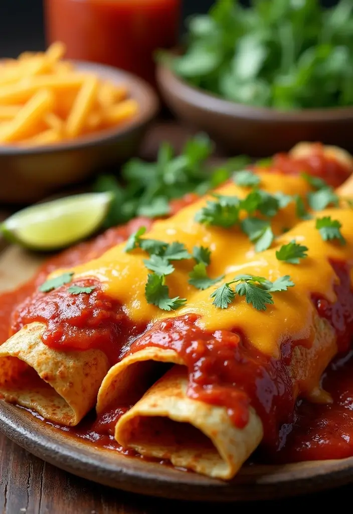 28 Healthy Beef Recipes That Don’t Compromise on Taste - 23. Beef Enchiladas with Red Sauce