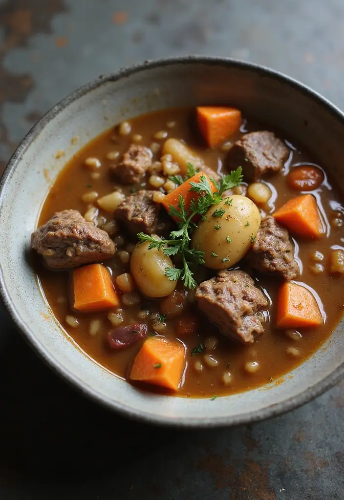 28 Healthy Beef Recipes That Don’t Compromise on Taste - 26. Beef and Barley Stew