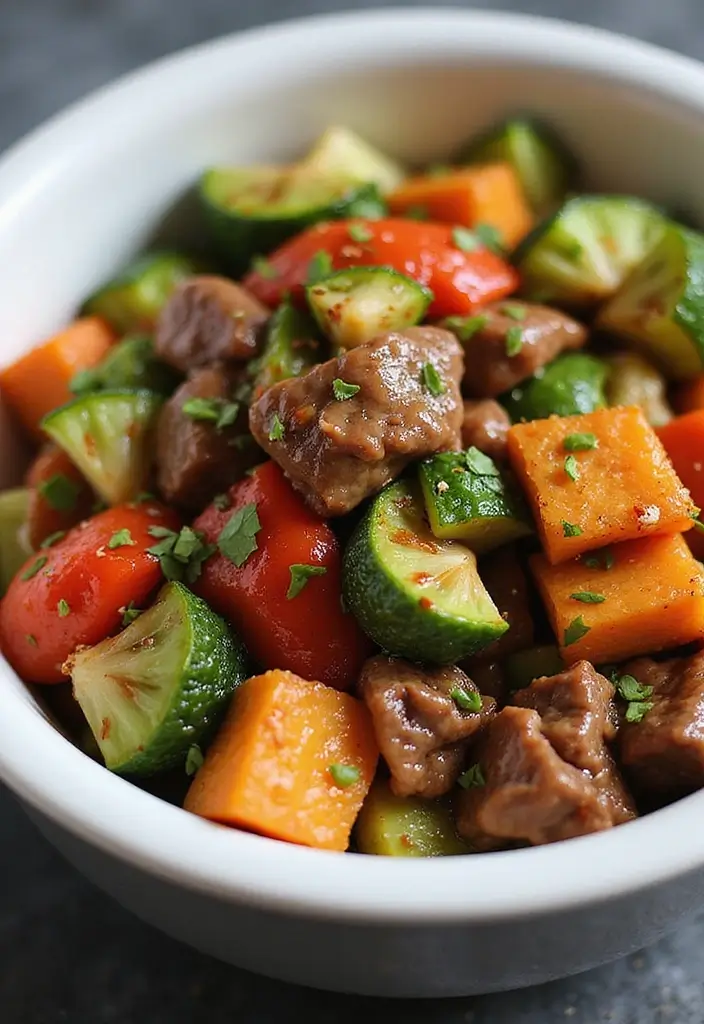 28 Healthy Steak Recipes Under 500 Calories - 23. Beef and Veggie Stir-Fry
