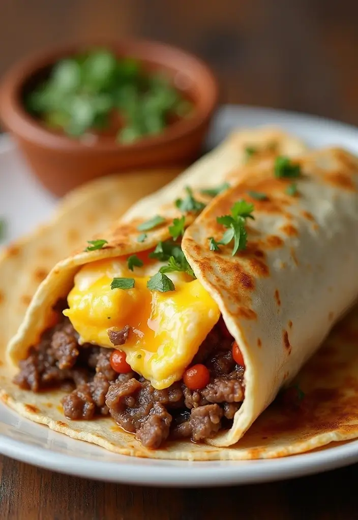 28 Healthy Steak Recipes Under 500 Calories - 24. Steak Breakfast Burritos