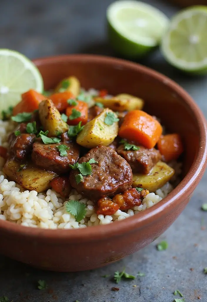 28 Healthy Steak Recipes Under 500 Calories - 26. Chipotle Steak and Veggie Bowls