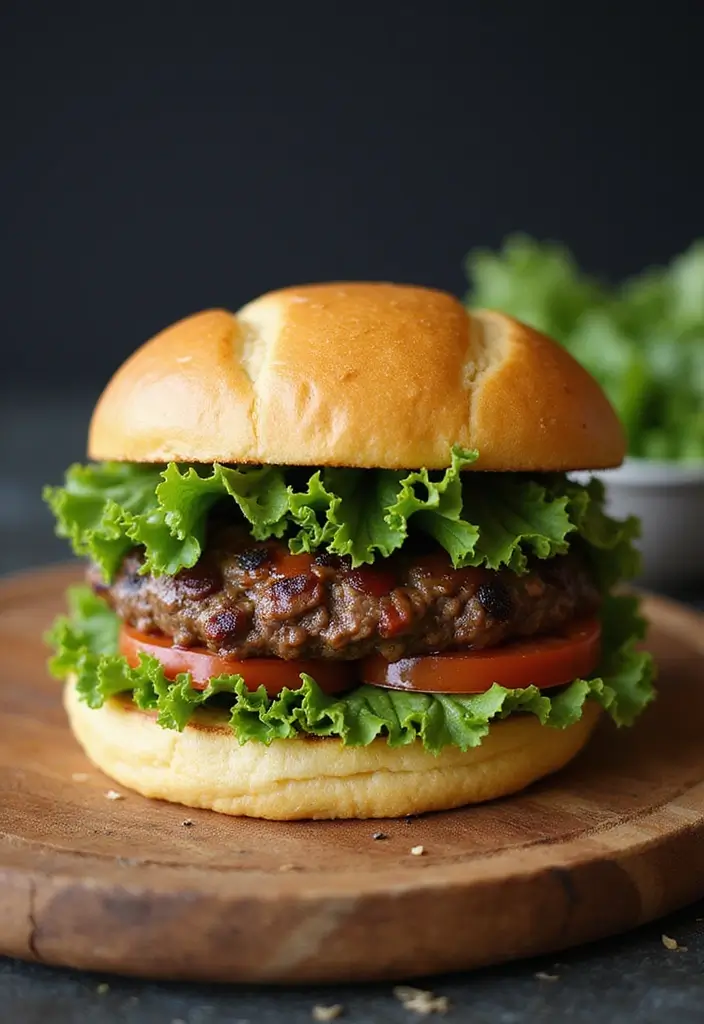 28 Low-Carb Beef Recipes for a Balanced Diet - 10. Beef Burgers with Cauliflower Buns
