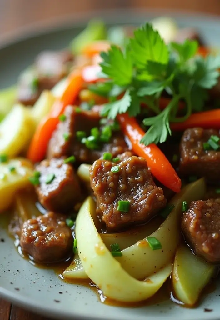 28 Low-Carb Beef Recipes for a Balanced Diet - 17. Beef and Cabbage Stir-Fry