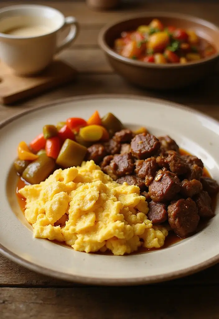 28 Low-Carb Beef Recipes for a Balanced Diet - 23. Beef and Egg Scramble