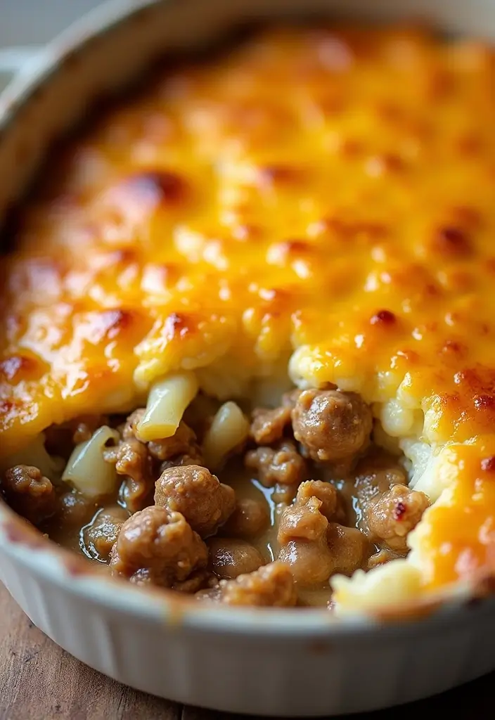 28 Low-Carb Beef Recipes for a Balanced Diet - 4. Beef and Cauliflower Casserole