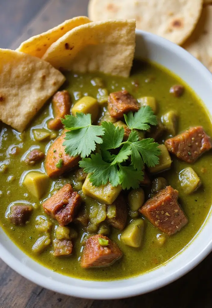 28 Meat Soup Recipes That Warm You Up - 12. Pork Chili Verde