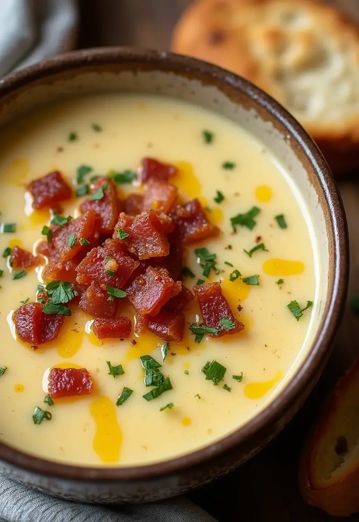 28 Meat Soup Recipes That Warm You Up - 13. Bacon and Potato Soup