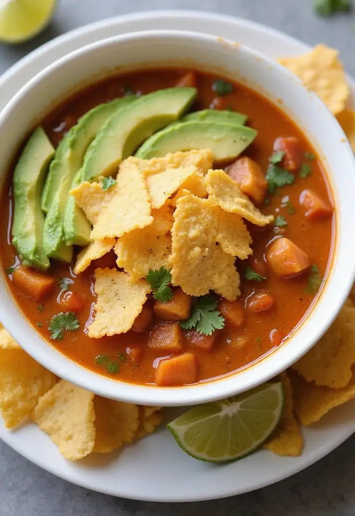 28 Meat Soup Recipes That Warm You Up - 15. Chicken Tortilla Soup